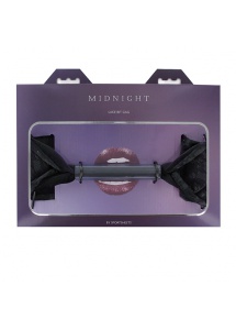 Knebel z szarfą - Sportsheets Midnight Lace Bit Gag  