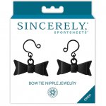 Kolczyki na sutki bez przebijania - Sportsheets Sincerely Bow Tie Nipple Jewelry  