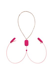 Ohmibod - Zaciski Na Sutki Wibracyjny Sterowane Aplikacją Różowe