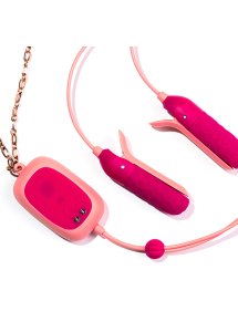 Ohmibod - Zaciski Na Sutki Wibracyjny Sterowane Aplikacją Różowe
