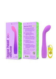 B Swish - Zakrzywiony Silikonowy Stymulator Bgee Heat Infinite Deluxe Fioletowy