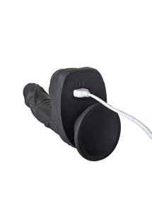 Naked Addiction - Realistyczny Wibrator Z Przyssawką Pilotem I Obrotową Końcówką 23 cm Czarny