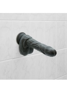 Naked Addiction - Realistyczny Wibrator Z Przyssawką Pilotem I Obrotową Końcówką 23 cm Czarny