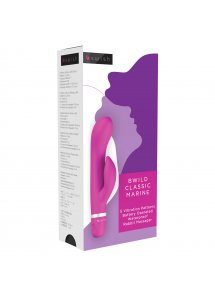 B Swish - Wibrator Króliczek Ciemny Różowy Bwild Classic Marine Rabbit