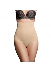 BYE BRA - FIGI Z WYSOKIM STANEM KORYGUJĄCE TALIĘ BEŻOWE