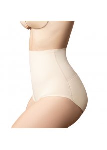 BYE BRA - FIGI Z WYSOKIM STANEM KORYGUJĄCE TALIĘ BEŻOWE