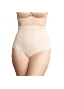BYE BRA - FIGI Z WYSOKIM STANEM KORYGUJĄCE TALIĘ BEŻOWE
