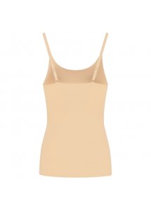 BYE BRA - GŁADKI TOP NA RAMIĄCZKACH BEŻOWY