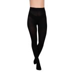 Bye Bra - Grube Rajstopy Kryjące Czarne Comfort Velvet Touch 150 Den S