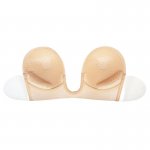 BYE BRA  - SAMOPRZYLEPNY BIUSTONOSZ BEZ RAMIĄCZEK A-E BEŻOWY