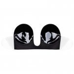 BYE BRA  - SAMOPRZYLEPNY BIUSTONOSZ BEZ RAMIĄCZEK A-E CZARNY