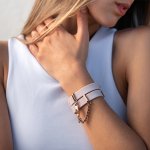 Crave - Dyskretne Mankiety Na Nadgarstki Jak Bransoletka ID Cuffs Różowo-RóżowoZłotym
