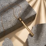 Crave - Naszyjnik Z Dyskretnym Wibratorem Vesper 2 Pozłacane 24-Karatowym Złotem