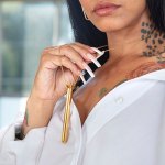 Crave - Naszyjnik Z Dyskretnym Wibratorem Vesper 2 Pozłacane 24-Karatowym Złotem