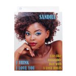 Dmuchana Lalka Sandra - Z 3 Kuszącymi Dziurkami Miłości Ciemnoskóra