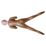 Dmuchana Lalka Sandra - Z 3 Kuszącymi Dziurkami Miłości Ciemnoskóra