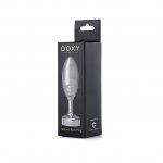 Doxy - Prążkowany Korek Analny 7cm Srebrny Butt Plug Ribbed