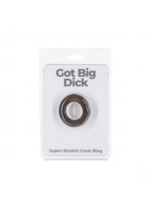 Pierścień erekcyjny na penisa- PowerBullet Got Big Dick Single Bumper Ring  