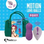 FeelzToys - Zdalnie Sterowana Kulka Miłosna Piłeczka Kegla Foxy Fioletowa