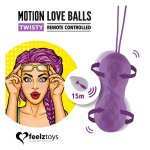 FeelzToys - Zdalnie Sterowana Kulka Miłosna Piłeczka Kegla Twisty Fioletowa