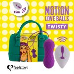 FeelzToys - Zdalnie Sterowana Kulka Miłosna Piłeczka Kegla Twisty Fioletowa