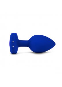BVibe - Wibrujący Korek Analny Z Pilotem Niebieski Jewel Plug L/XL