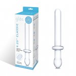 Glas - Podwójne Szklane Dildo Classic Smooth Dual Ended Przezroczyste 22.5 cm