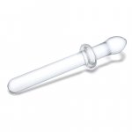 Glas - Podwójne Szklane Dildo Classic Smooth Dual Ended Przezroczyste 22.5 cm