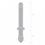 Glas - Podwójne Szklane Dildo Classic Smooth Dual Ended Przezroczyste 22.5 cm