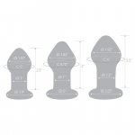 Glas - Zestaw 3 Szklanych Korków Analnych Pleasure Droplets