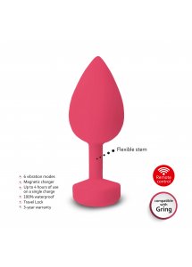 Gvibe - Wibracyjny Korek Analny Gplugs Neon Różowy