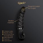 Gvibe - Realistyczny Falowany Wibrator Gjack 2 Wodoodporny Czarny