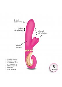 Gvibe - Wibrator Króliczek Do Punktu-G Grabbit Mini Różowy