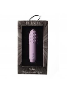 Je Joue - Mini Wibrator Pocisk Z Prążkami Duet Lilac Bullet