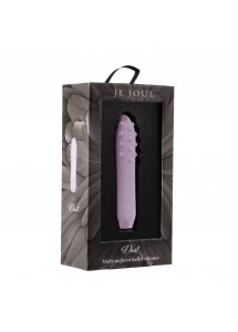 Je Joue - Mini Wibrator Pocisk Z Prążkami Duet Lilac Bullet