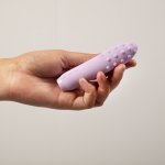 Je Joue - Mini Wibrator Pocisk Z Prążkami Duet Lilac Bullet