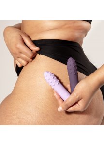 Je Joue - Mini Wibrator Pocisk Z Prążkami Duet Lilac Bullet