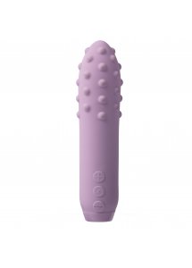 Je Joue - Mini Wibrator Pocisk Z Prążkami Duet Lilac Bullet