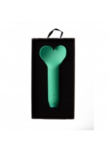 Je Joue - Mini Wibrator Pocisk Z Płaską Końcówką Serca Amour Zielony