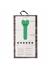 Je Joue - Mini Wibrator Pocisk Z Płaską Końcówką Serca Amour Zielony