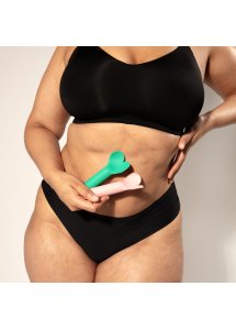 Je Joue - Mini Wibrator Pocisk Z Płaską Końcówką Serca Amour Zielony