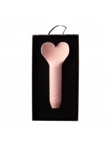 Je Joue - Mini Wibrator Pocisk Z Płaską Końcówką Serca Amour Różowy