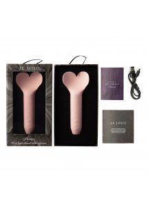 Je Joue - Mini Wibrator Pocisk Z Płaską Końcówką Serca Amour Różowy