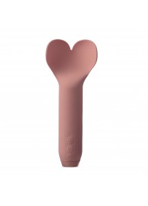 Je Joue - Mini Wibrator Pocisk Z Płaską Końcówką Serca Amour Różowy