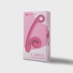 Snail Vibe - Silikonowy Wibrator Z Podwójną Stymulacją Snail Vibe Curve Różowy