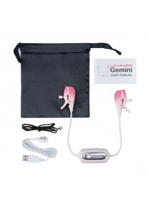 Lovense - Sterowane Aplikacją Zaciski Wibracyjne Na Sutki Gemini