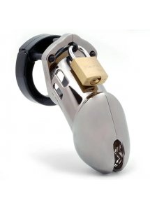 Męski pas cnoty klatka na penisa z poliwęglanu - CB-X CB-6000 Chastity Cock Cage Chrom