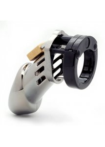 Męski pas cnoty klatka na penisa z poliwęglanu - CB-X CB-6000 Chastity Cock Cage Chrom