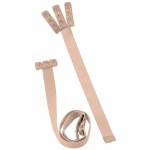 Krzyżak do biustonosza 3 haftki - Bye Bra Flexible Low Back Straps 3-Hook Cieliste 2 sztuki