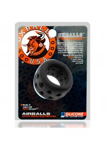 Oxballs - Silikonowy Pierścień Na Penisa Czarny Airballs Air-Lite